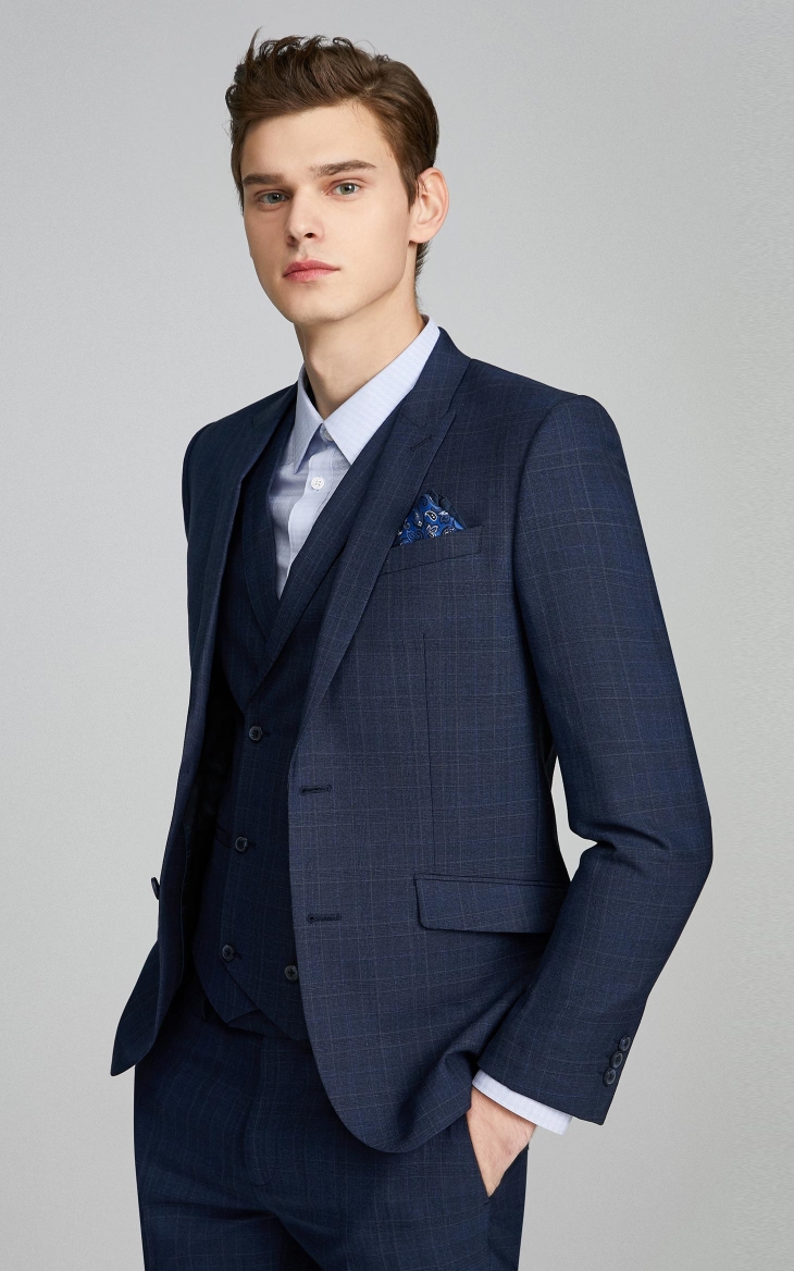 男士修身商務西裝定制