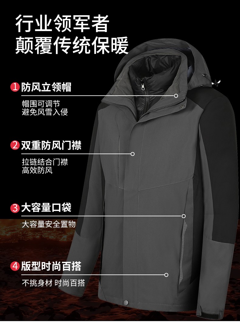 三合一沖鋒衣定制 三合一沖鋒衣定制